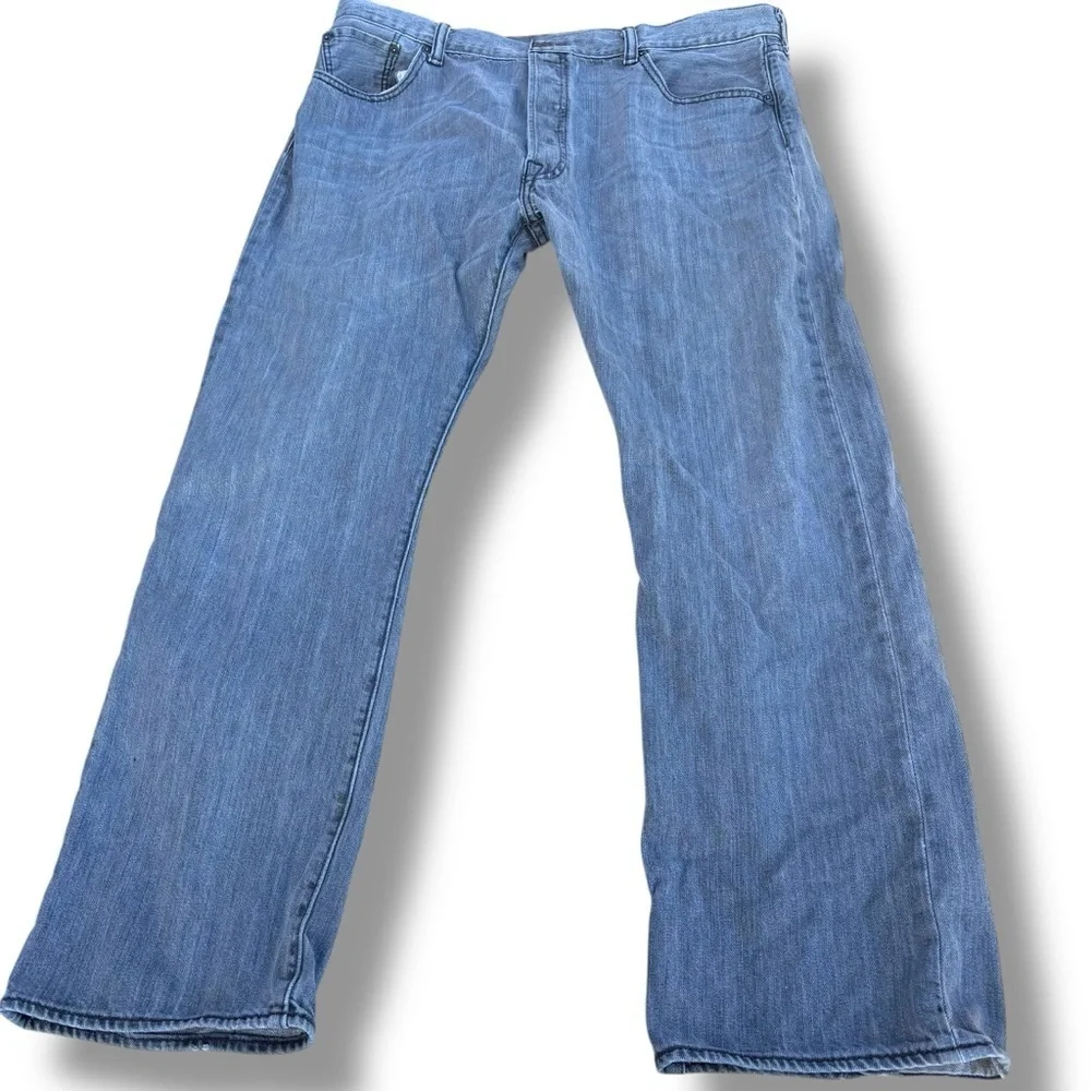 Levi’s 501 Men’s Button Fly Jeans GRAY Denim Straight Leg 40 X 30